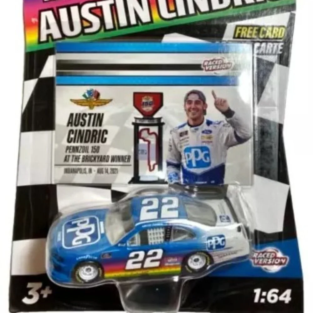 Nascar Authentics Austin Cindric‎ #22 PPG Indy Win 2022 Wave 1 Die-Cast 1:64 Car